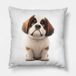 Dog Pet Cute Adorable Humorous Illustration Pillow