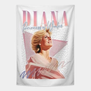 Princess Diana - 90s Retro Aesthetic Fan Design Tapestry