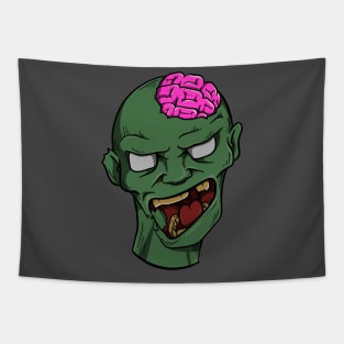 Zombie Head Tapestry