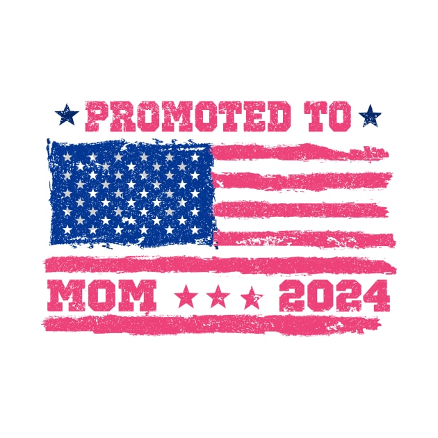 promoted to proud mom est 2024 by SecuraArt