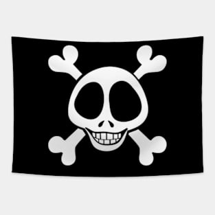 Pirate Skull Design - Smiling Death Tapestry