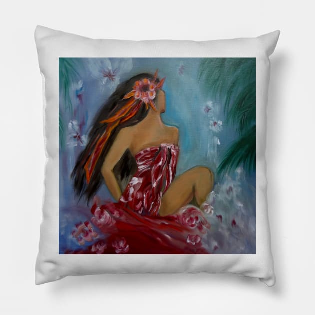 Sarong Hula Pillow by jennyleeandjim