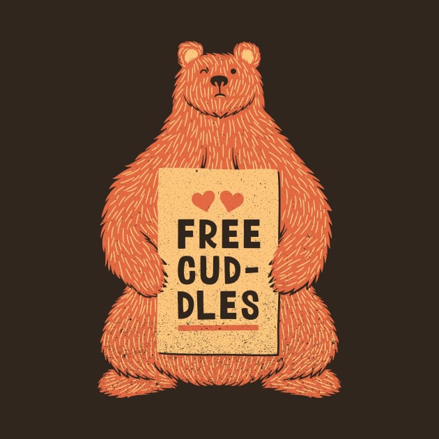 Cute Bear Free Cuddles Orange by Tobe_Fonseca