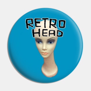 Retro Head Doll Head for Vintage Lover Pin