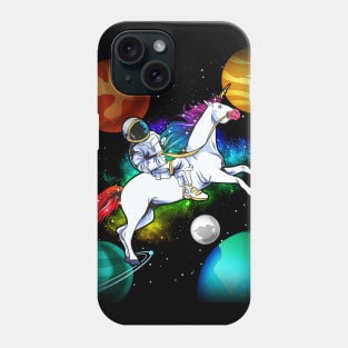 Astronaut Riding Unicorn Space Sci Fi Phone Case