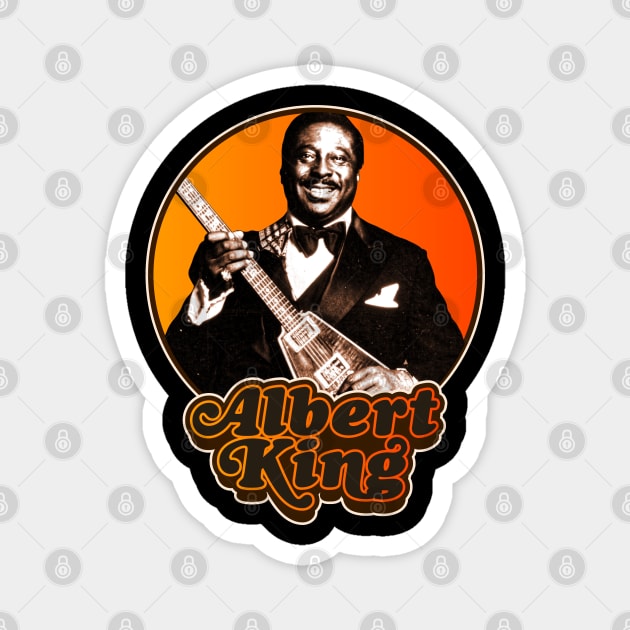 Retro Albert King Tribute Magnet by darklordpug