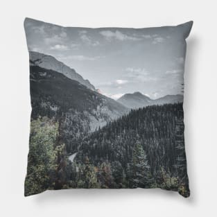 Jasper National Park Mountain Landscape Photography V3 Pillow