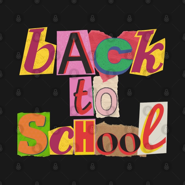 Back to school, scrapbooking collage aesthetic by LePetitShadow