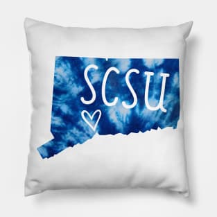 Tie Dye Southern Connecticut State University Pillow