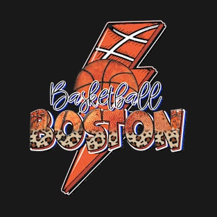 Classic Teams Name Proud Boston Retro Beautiful Basketball T-Shirt