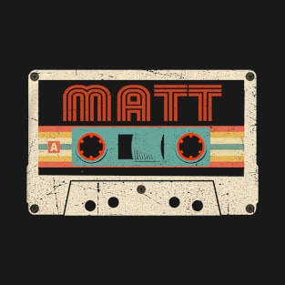 Matt Graphic Proud Name Personalized Birthday 70s 80s 90s Vintage Styles T-Shirt