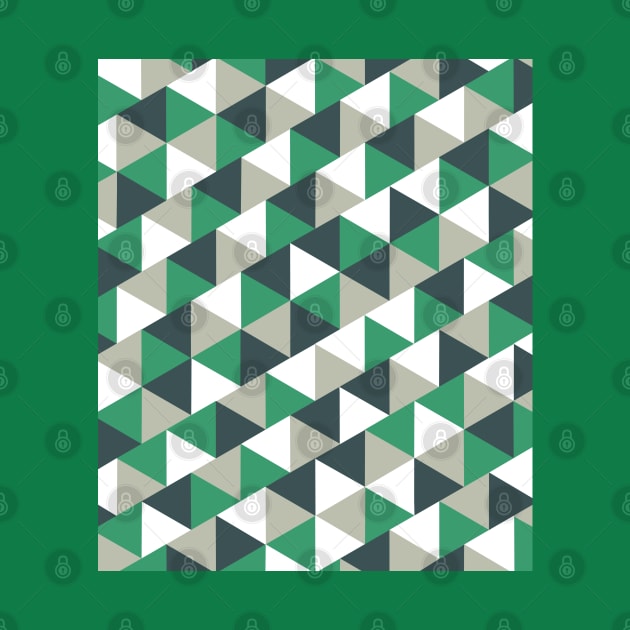 Green Geometric Triangles by OneThreeSix