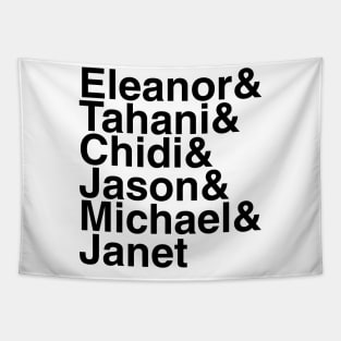 The Good Place Helvetica List Tapestry