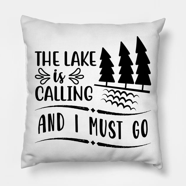 Less Talk More Fishing - Gift For Fishing Lovers, Fisherman - Black And White Simple Font Pillow by Famgift