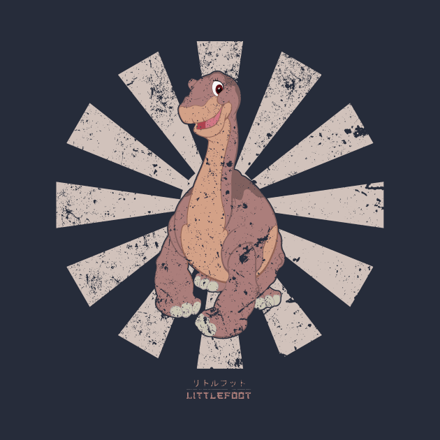 Littlefoot Retro Japanese Land Before Time by Nova5