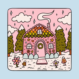 Cancer Zodiac Gingerbread House T-Shirt