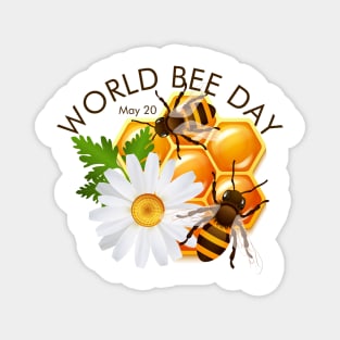 World Bee Day, honey bees Magnet