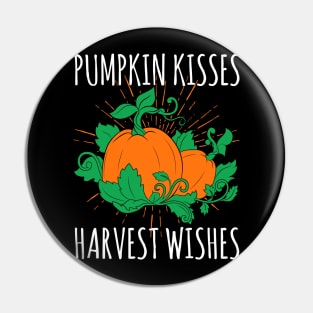 Pumpkin Kisses Harvest Wishes Pin