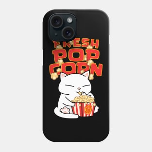 Chubby Cat Pop Corn Phone Case