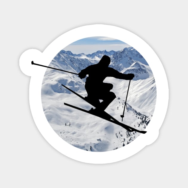 Ski Magnet by Pipa's design