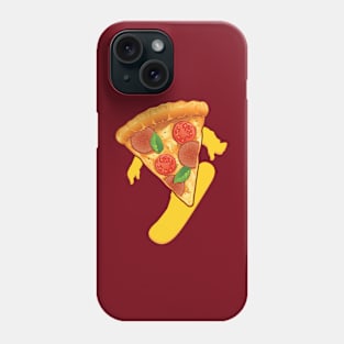 Pizza Snowboarder Phone Case