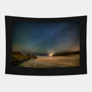 Three Cliffs Bay at night, Gower Tapestry