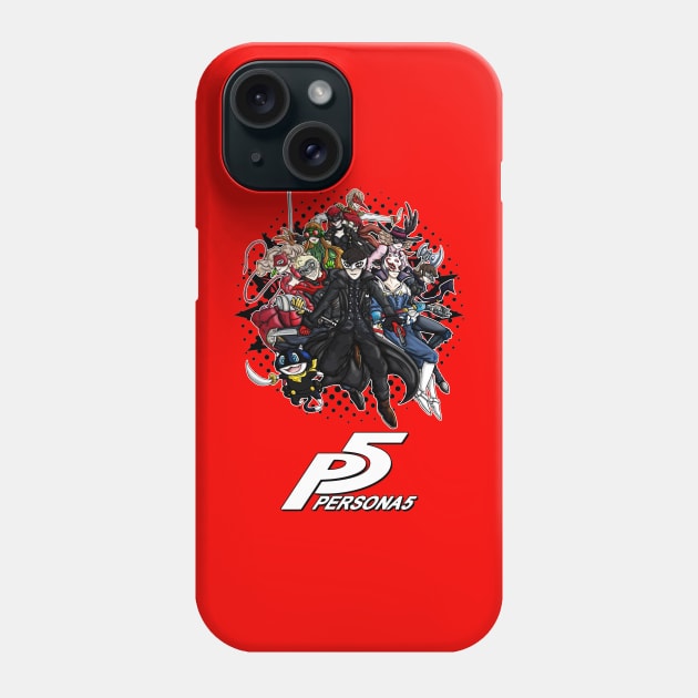 Persona 5 Heroes Phone Case by WarioPunk