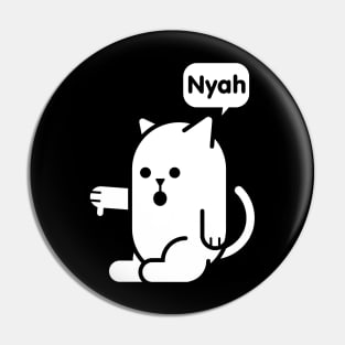 Cat Of Disapproval Nyah Kitty Pin