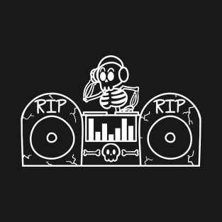 Skeleton DJ Halloween T-Shirt