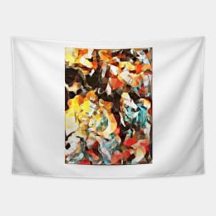 Cubist Clouds Tapestry