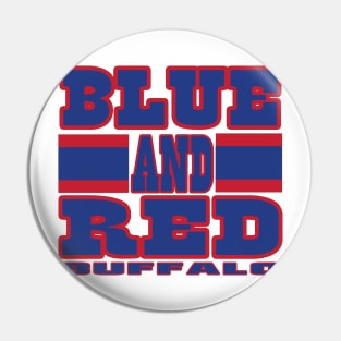 Buffalo LYFE Blue and Red Football Colors! Pin