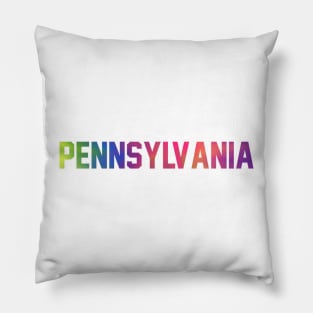 Pennsylvania Tie Dye Jersey Letter Pillow