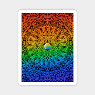 Colourful Detailed Mandala Pride Month Magnet