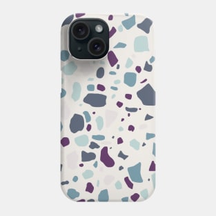 Sea Summer Blue Modern Terrazzo Pattern Phone Case