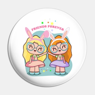 Friends Forever Girls Pin