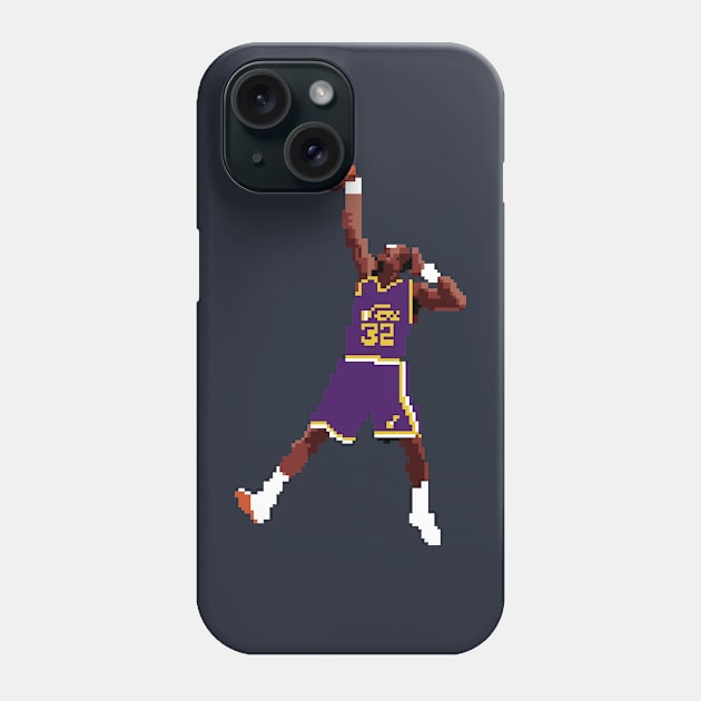 Karl Malone Pixel Dunk Phone Case by qiangdade