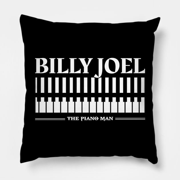 Piano man Billy Joel Pillow by Halloween_House