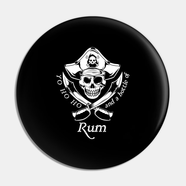 Yo Ho Ho and a bottle of rum Pin by Modern Medieval Design