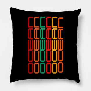 Ocean - retro, 80s, back to the future, Old school design Pillow