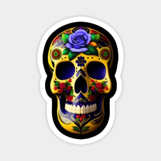 Ukrainian skull in Mexican style Magnet