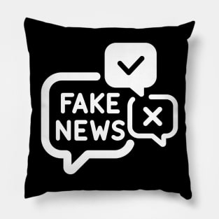 Fake News Conspiracy Theory Pillow