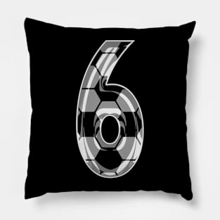 Soccer Number 6 Soccer Jersey #6 Soccer Mom Player Fan Pillow