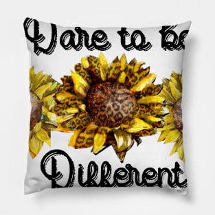 Dare To Be Different Sunflower Pillow