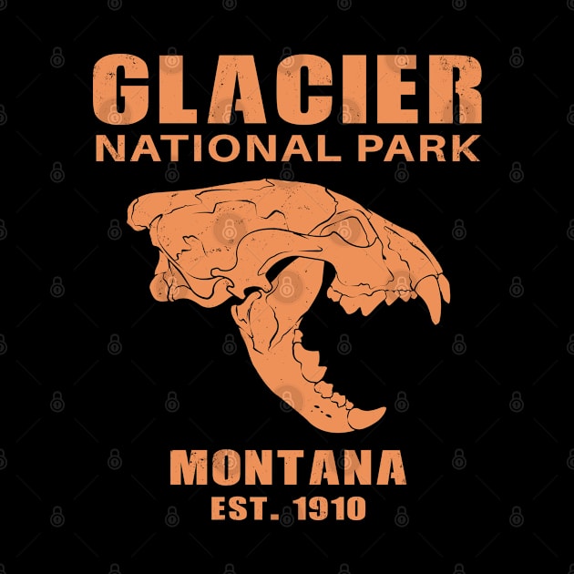 Glacier National Park Montana by NicGrayTees