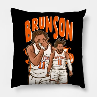 Jalen Brunson Cartoon Pillow