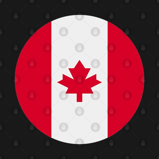 FLAG OF CANADA .BLACK by Just Simple and Awesome