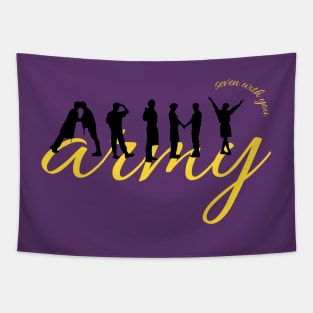 Permission To Dance - Army Silhouette Tapestry