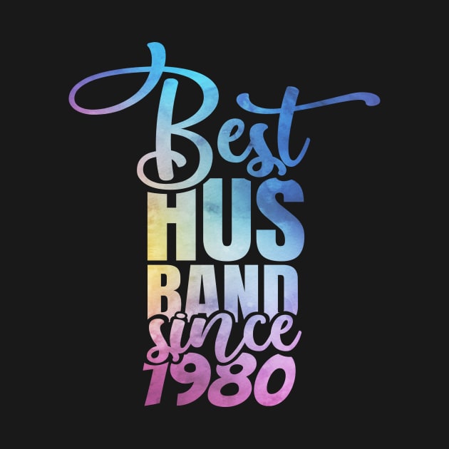 'Best Husband Since 1980' Sweet Wedding Anniversary Gift by ourwackyhome