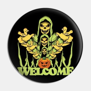 welcome in halloween Pin
