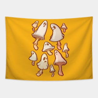 Spooky Mushrooms Tapestry